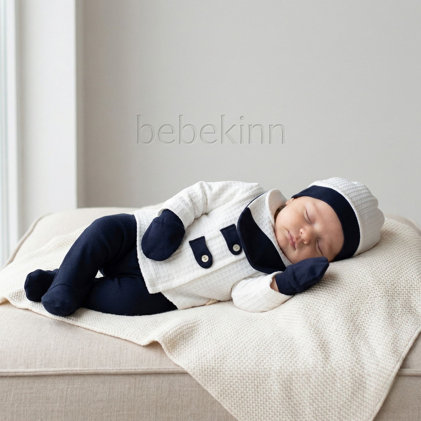Erkek Bebek Yeni Doğan Takım, 5li Set