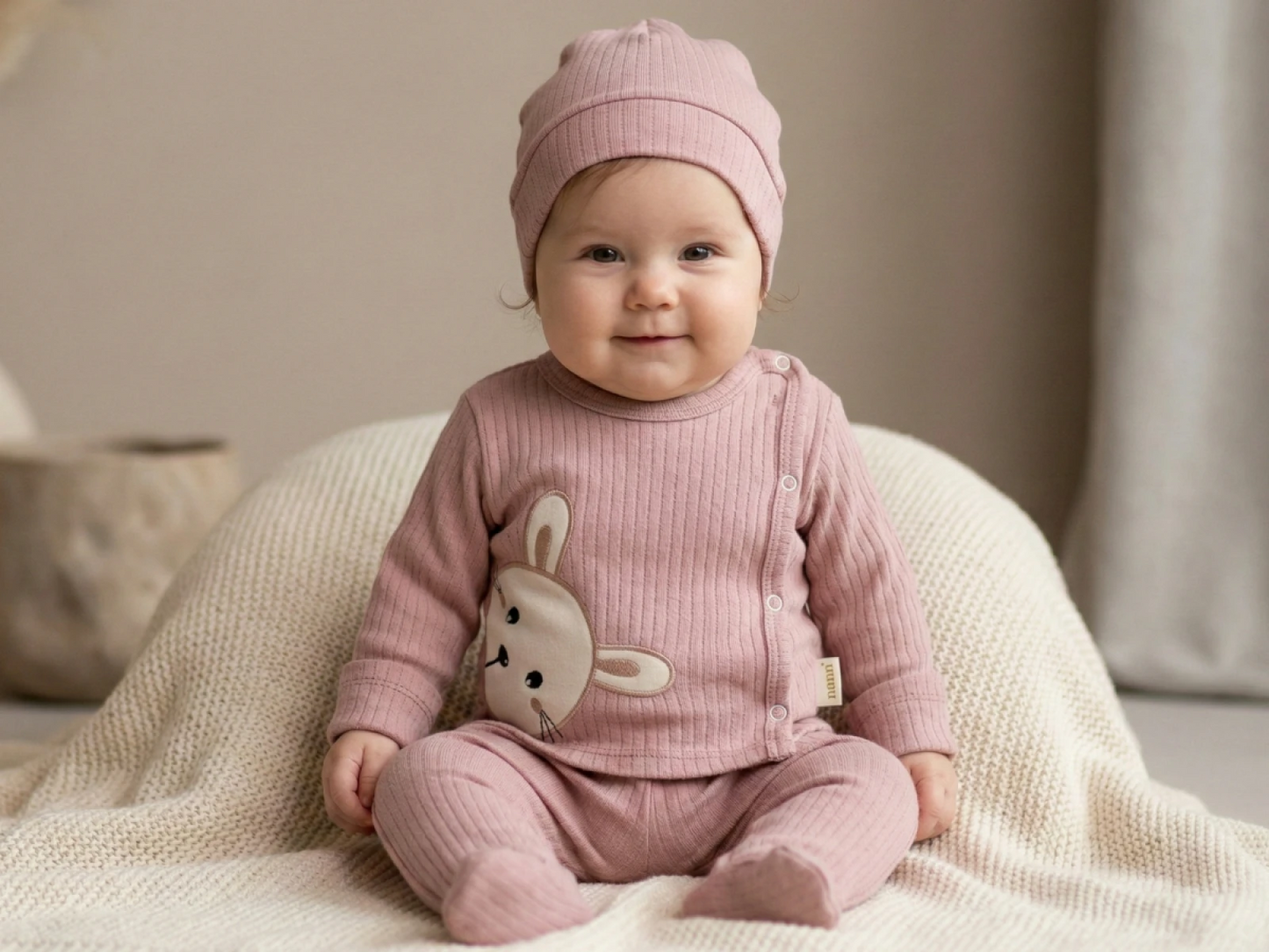 0-3 Ay Unisex Bebek Takımı 3Lü Set